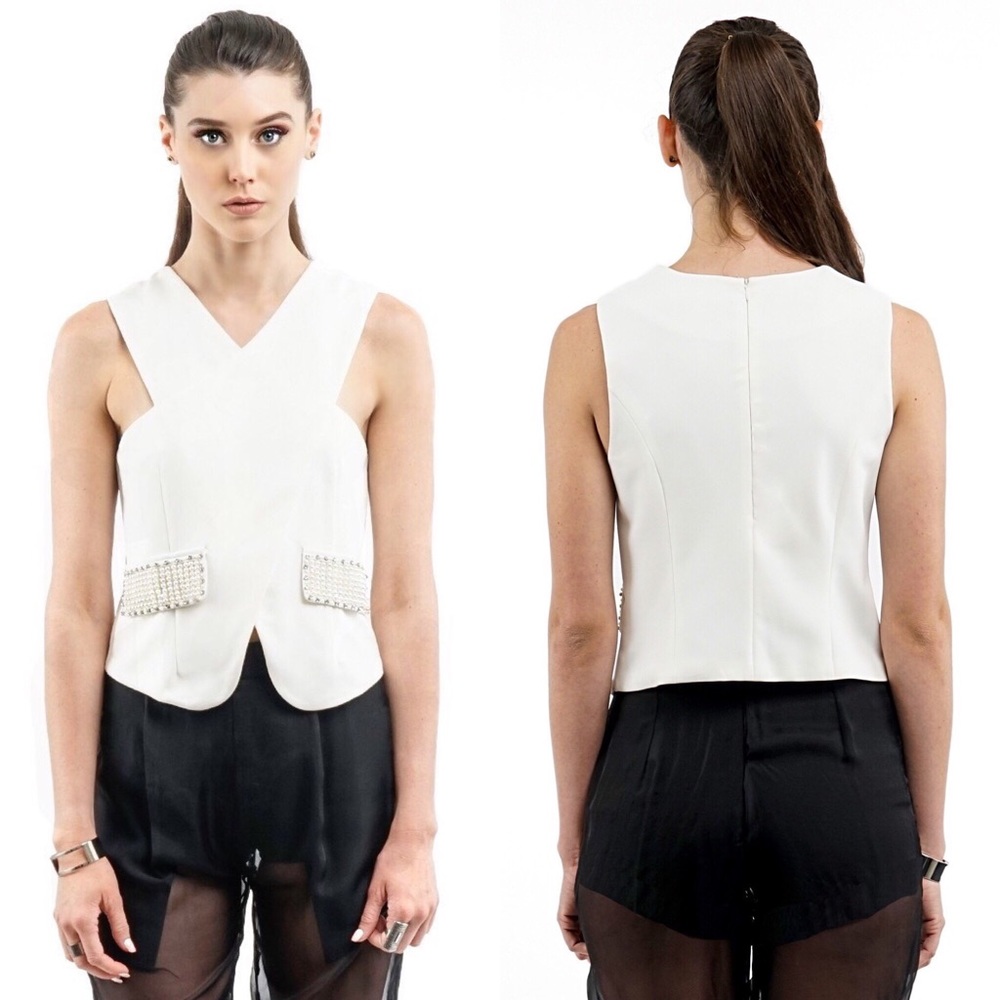 Pearl Embellished Top